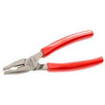 Facom Combination Pliers, 185 mm Overall, Flat Tip
