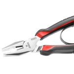 Facom Combination Pliers, 205 mm Overall, Flat Tip
