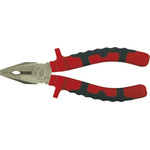 Ega-Master Combination Pliers, 180 mm Overall, Straight Tip, 41mm Jaw