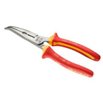 Expert by Facom Long Nose Pliers, 200 mm Overall, Angled Tip, 50mm Jaw