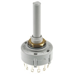 Lorlin, 4 Position 3P Rotary Switch, 150 mA@ 250 V ac, Solder Tab