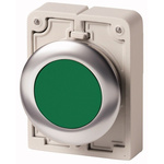 Eaton Flush Green Push Button - Maintained, M30 Series, 30mm Cutout, Round