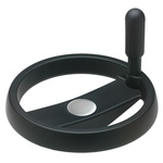 Elesa Black Polypropylene Hand Wheel 79211-R, 125mm