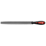 RS PRO 200mm, Bastard, Rasp Cut, Half Round Engineers File With Soft-Grip Handle