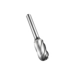 Dormer Ball Nosed Cylinder Burr, 9.6mm Capacity, Carbide Blade
