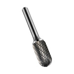 Dormer P805 Series Ball Nosed Cylinder Burr, 9.6mm Capacity, Carbide Blade