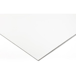 White Aluminium Sheet, 1.22m Long, 3.5kg/m2, 1.22m x 2mm, Suitable For Cladding, Fascia Panels, Folded Parts, Sign Trays