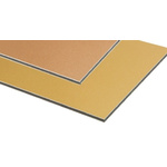 Yellow Aluminium Sheet, 1.2m Long, 3.5kg/m2, 1.2m x 3mm, Suitable For Cladding, Fascia Panels, Folded Parts, Sign Trays