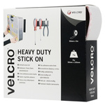 Velcro Heavy Duty White Hook & Loop Tape, 50mm x 5m