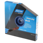 Norton P60 Grit Medium Sandpaper Roll, 25m x 25mm