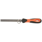 Bahco 150mm, Second Cut, Flat Engineers File With Soft-Grip Handle