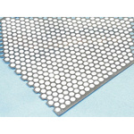 Perforated Steel Sheet, 6 mm² Hole, 500mm x 500mm x 0.55mm