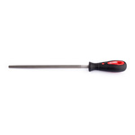 RS PRO 200mm, Bastard, Round Engineers File With Soft-Grip Handle