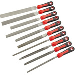 SAM, Bastard, Rasp Cut Engineers File Set With Soft-Grip Handle