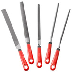 Facom 250mm, Second Cut, Flat, Half Round, Round, Square, Triangular Engineers File With Soft-Grip Handle