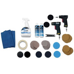 SAM Polishing Kit Containing 1 Box of 6 Sanding Discs Grain, 1 Box of 50 Sanding Discs Grain P500, 1 Box of 50 Sanding