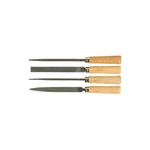 CK 160mm, Second Cut, Flat, Round, Triangular Engineers File With Soft-Grip Handle