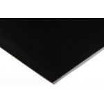 Black Plastic Sheet, 1000mm x 500mm x 3mm