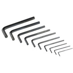 RS PRO 10 piece L Shape Imperial Hex Key Set, 1/16 → 5/16"