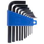 RS PRO 10 piece L Shape Metric Hex Key Set, 1.5 → 10mm