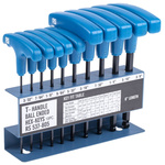 RS PRO 10 piece T Shape Imperial Hex Key Set, 3/32 → 3/8in