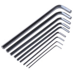 RS PRO 9 piece L Shape Imperial Hex Key Set, 1/4 → 7/32in
