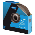 Norton P100 Grit Fine Sandpaper Roll, 25m x 50mm