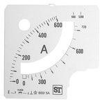 Sifam Tinsley Analogue Ammeter Scale, 720A, for use with 96 x 96 Analogue Panel Ammeter
