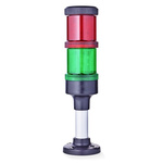 AUER Signal ECOmodul LED Pre-Configured Beacon Tower, 2 Light Elements, Green, Red, 24 V ac/dc