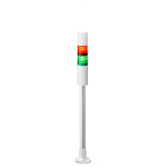 Patlite LED Signal Tower With Buzzer, 2 Light Elements, Coloured, 24 V dc