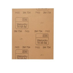 3M 734 Wetordry P400 Grit Very Fine Sanding Sheet, 230mm x 280mm