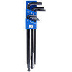 RS PRO 9 piece L Shape Metric Hex Key Set, 1.5 → 10mm