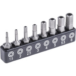 RS PRO Impact Bit Set 8 Pieces, Tamperproof Hexagon