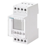 2 Channel Digital DIN Rail Time Switch Measures Hours, Minutes, Seconds, 24 V ac/dc