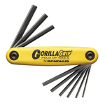 Bondhus 9 piece Folding Imperial Hex Key Set, 0.05 → 5/32"