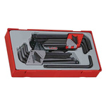 Teng Tools 28 piece L Shape Imperial, Metric Hex Key Set, 1.5 → 10 mm, 3/16 → 3/8"