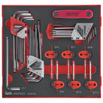 Teng Tools 42 piece L Shape Imperial, Metric Hex Key Set, 1.5 → 10 mm, 5/64 → 3/8", T6 → T40
