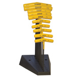 Bondhus 10 piece T Shape Imperial Hex Key Set, 3/3 → 3/8in