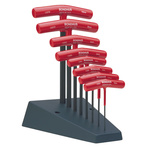 Bondhus 8 piece T Shape Metric Hex Key Set, 2 → 10mm