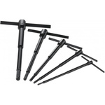 SAM 5 piece T Shape Metric Hex Key Set, 3/ 4/ 5/ 6/ 8mm
