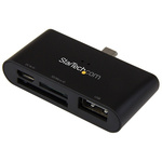 Startech 2 port USB 2.0 External Memory Card Reader for MicroSD, SD Card Types