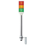 Schneider Electric Harmony XVC4 Series Red/Green/Amber Signal Tower, 3 Lights, 24 V ac/dc, Tube Mount
