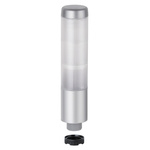 Werma Kompakt 37 Series Clear Buzzer Signal Tower, 3 Lights, 24 V, Base Mount, Tube
