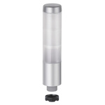Werma Kompakt 37 Series Clear, Green/Yellow/Red (LED Colour) Buzzer Signal Tower, 3 Lights, 24 V ac/dc, Base Mount, Tube
