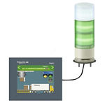 Schneider Electric Harmony XVG Series Clear Buzzer Signal Tower, 3 Lights, 5 V, Base Mount