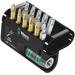 Wera Impact Bit Set 12 Pieces, Hexagon, Phillips, Pozidriv, Torx