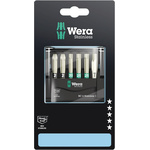 Wera Driver Bit Set 6 Pieces, Hexagon, Pozidriv, Torx