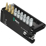 Wera Driver Bit Set 10 Pieces, Hexagon, Pozidriv, Torx