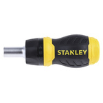 Stanley 1/4 in Hexagon Phillips, Pozidriv, Slotted Ratchet Screwdriver