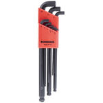Bondhus 9 piece L Shape Metric Hex Key Set, 1.5 → 10mm